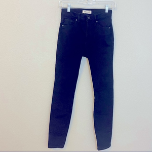Madewell 9" High Rise Skinny‎ Black Jeans